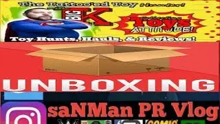 Tattooed Toy Hunter & saNMan PR Vlog Mail Unboxing!