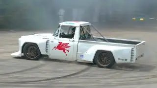 650HP Toyota STOUT 4-Cyl Drift Truck - BRUTAL Sounds, Drifting & Donuts!