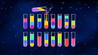 water sort puzzle gameplay💚💙 #asmr #asmrgames #relaxgamer #gameshorts #challenge #game #hardlevel