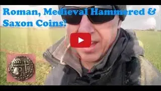 Metal Detecting a Saxon Silver sceat, Roman coins and loads of hammereds