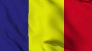 The flag of Chad  Waving flag animation footage dolgado tube