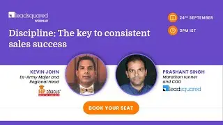 [Webinar] Discipline: The key to consistent sales success