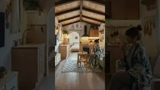 Rustic Tiny House Interior: Natural Wood & Clean Design