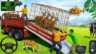 Animal Transport Truck on Hill Road | Real Truck Driving Android Gameplay
