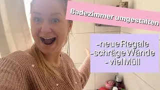 Badezimmer Umgestaltung - neue Regale ohne Bohren