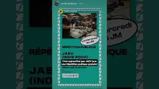 C'est aujourd'hui que JAEV joue une R&eacute;p&eacute;tition publique au Jardin Moderne &agrave; 19h ! Entr&eacute;e libre !