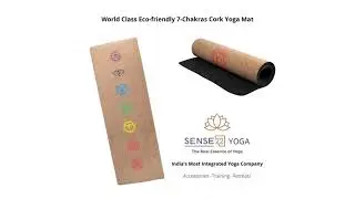7 Chakras Eco friendly Cork Yoga Mat by Sense22 Yoga