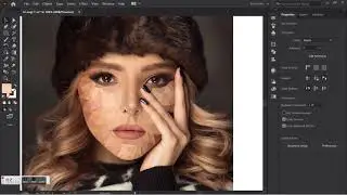 Triangle art on face|| Adobe illustrator || Fantasy  art