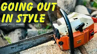 The Last Of The Firewood!  Going Out In Style With The Husqvarna 61 Ported And Running!