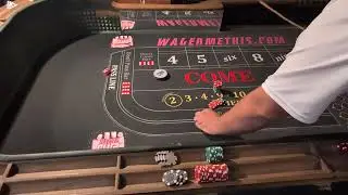 CRAPS! Strategy Time: $160 Across Transition to Lay bet!