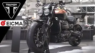 На стенде Triumph на выставке EICMA 2025 представлены новые модели Trident 800 и TF-E Electric En...