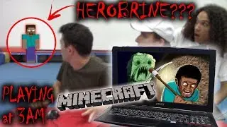 (ХЕРОБРИН ЗДЕСЬ) ИГРАЛ В МАЙНКРАФТ В 3 ЧАСА НОЧИ, И К НАМ ПРИШЕЛ ХЕРОБРИН!!