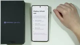 Motorola Signature: How to Enable 120/165 Hz Display Refresh Rate