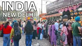 Walking in New Delhi 2026 🇮🇳 | Lajpat Nagar Market Crowd & Street Life (4K Walking Tour)
