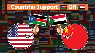 Countries that support South Sudan 🇸🇸 vs Sudan 🇸🇩