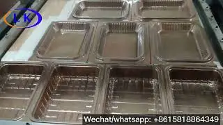 Disposable plastic tray food containers lunch boxes vacuum thermoforming machines LK-61