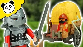 ⭕ PLAYMOBIL RITTER ⚔ Tarnkutsche der Falkenritter ⚔ Spielzeug auspacken & spielen - Pandido TV