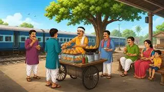 गरीब किसान समोसे वाला | Hindi Moral Story | Cartoon Kahani | Kahani | Moral Story | Cartoon Video