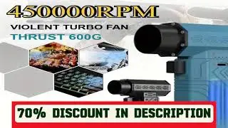 #450000RPM Air Blower Powerful  Mini Turbo Jet Fan 10000mAh 600g Thrust 70m/s Wind Brushless Duster