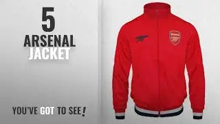 Top 10 Arsenal Jacket [2018]: Arsenal FC Official Football Gift Mens Retro Track Top Jacket