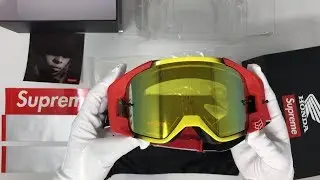 Un-boxing FW19 Supreme Honda Fox Racing Vue Goggles Red