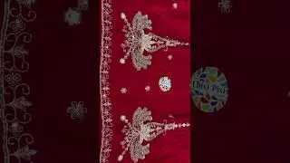 New designer piece on-Glass organza with pure work dupatta. 3 shades. Order no- 9991990567