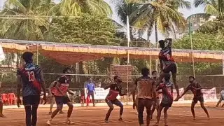 Alvas and SDM inter zone final Volleyball match Mangalore University