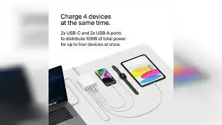 Review: Belkin 108W 4-Port GaN Charger, Multi-Port Desktop Charger Block w/ USB-C PD Fast Char...