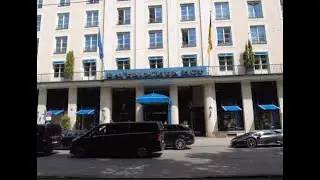 Scenic walk M&uuml;nchen by the Bayrischer Hof Hotel