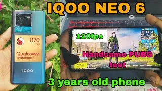 iQOO Neo 6 PUBG Test ⚡ Snapdragon 870 | 120FPS Ultra Gaming Performance After 3 Years