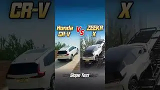Honda CR-V VS ZEEKR X Slope Test #suvoffroad #offroad #honda #zeekr