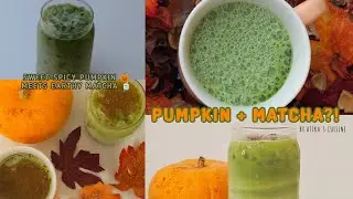 Матча-латте с тыквенными специями 🍵🎃 | Горячий и холодный | Уютный осенний напиток