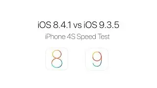 iOS 8.4.1 vs iOS 9.3.5 iPhone 4S Speed Test