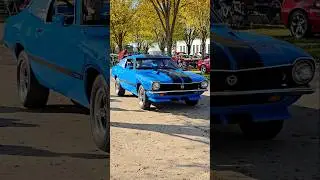 1971 Ford Maverick Grabber Classic Car Drive By Engine Sound Packard Proving Grounds Fall 2024