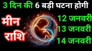 मीन राशि 28,29,30 दिसंबर आखिरी 3 दिन, 6 होश उड़ाने वाली घटनाएं घटेंगी/Meen Rashi