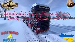 ETS2 1.42 Roextended 3.2  and Grimes Frosty Heavy winter weather add-on