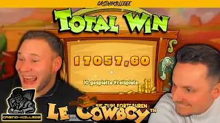 LE COWBOYS LEGENDÄRER MEGA WIN 🤠🔥😏 STREAM KOLLEGE & JOEY MIT BAMBUSLEITUNG TEIL 3 🤑 CASINOKOLLEGE 🎰