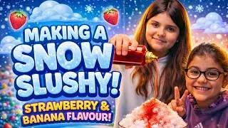 Making a SLUSHY with Real Snow!! ❄️❄️❄️