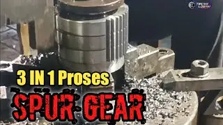 Proses pembuatan Gigi gear lurus/How to make spur gear