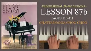 Alfred Basic Adult Piano Course Lesson Book Level 1 | Pages 110-111 Chattanooga Choo Choo