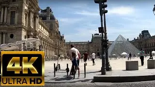 Paris, France - (4K Ultra HD) Virtual Biking Tour - #05 Mus&eacute;e du Louvre (Louvre Museum)