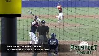 Andrew Devine Prospect Video, RHP, Simi Valley High School Class of 2019