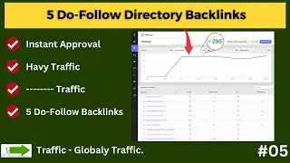 High Quality 5 Do-Follow Directory Submission Backlinks | How to Do Directory Submission | #5