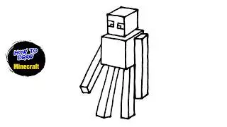How To Draw A Minecraft Enderman | Step-by-Step Drawing Tutorial