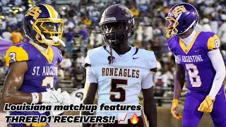 Louisiana Matchup w/3 D1 WRs!! One ERUPTS for 3 TDs 📈 🔥 || St. Augustine vs. McDonogh #35
