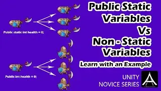 Unity Beginners - Static Variables vs Non Static Variables