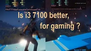 i3 7100 vs Ryzen 5 1600 Gaming test , 2018