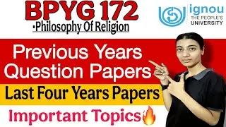 BPYG 172| Previous Years Question Papers|Important Questions| Ignou classes by Nisha |IGNOU