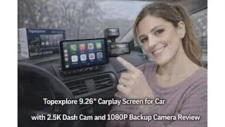 🚗 Обзор видеорегистратора Topexplore 9,26&rdquo; CarPlay Screen w/ 2.5K Dash Cam &ndash; стоит ли он своих де...