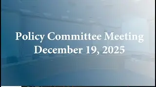 Orange County Board of Education Policy Committee Meeting - December 19, 2025